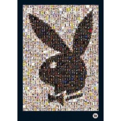 Poster mosaico conejo playboy