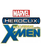 Figuras sueltas y material sellado del set Marvel Heroclix Wolverine & The X-Men.