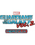 Figuras sueltas y material sellado del set Marvel Heroclix Guardians Of The Galaxy Vol. 2 la pelicula.